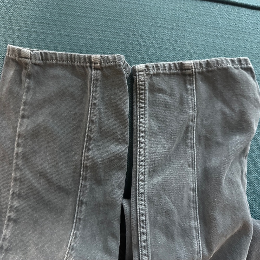 Grey Reformation Kiley Cargo Pants Adriatic High Rise Women Size 26 - Picture 5 of 10